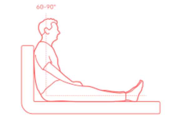 dental chair position-upright position