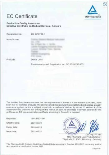 dental chair manufactuer-ce